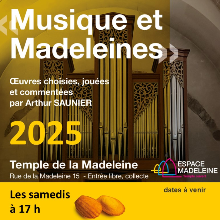 Musiques et madeleines - Tous les samedis